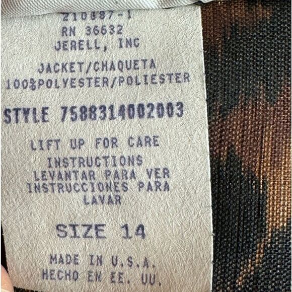 Vintage Stephanie Thomas cardigan Womens sz 14 Animal print metallic fuzzy New - Picture 10 of 14